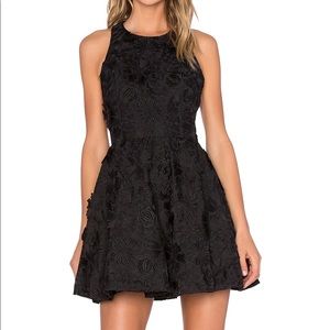 Alice and Olivia Black floral dress NWT sz 8